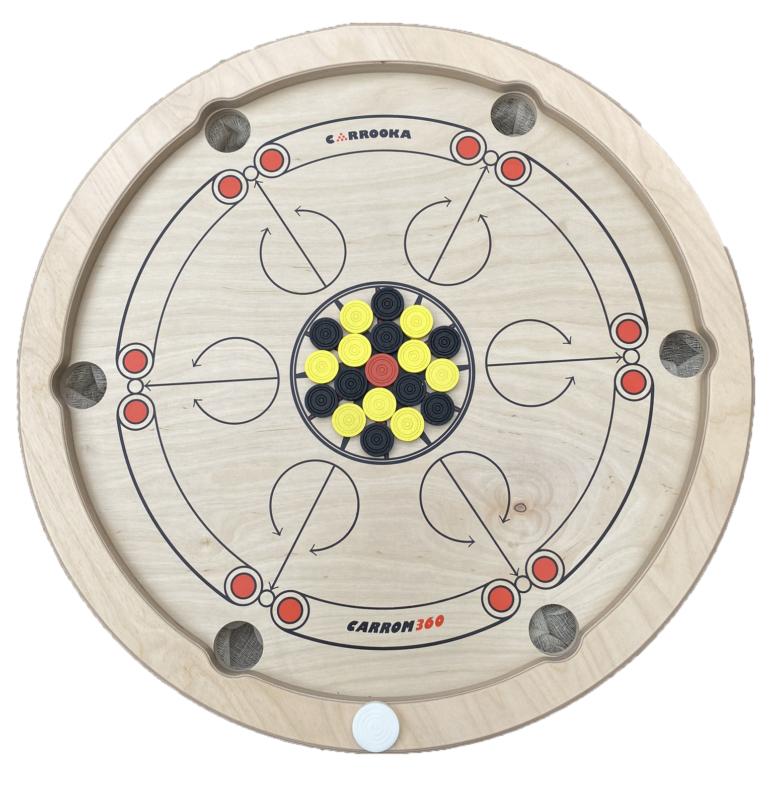 Mini Pool Table – Handcrafted 68cm Smooth-Rolling Rotating Board