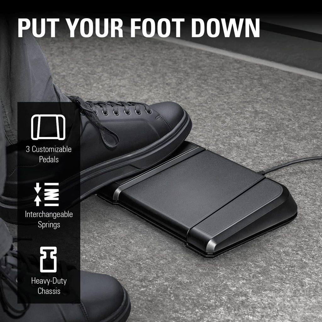 Hands-Free Studio Controller with 3 Footswitches