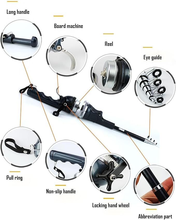 Portable Foldable Telescopic Fishing Rod & Reel Combo – Fish Anywhere, Catch Everything