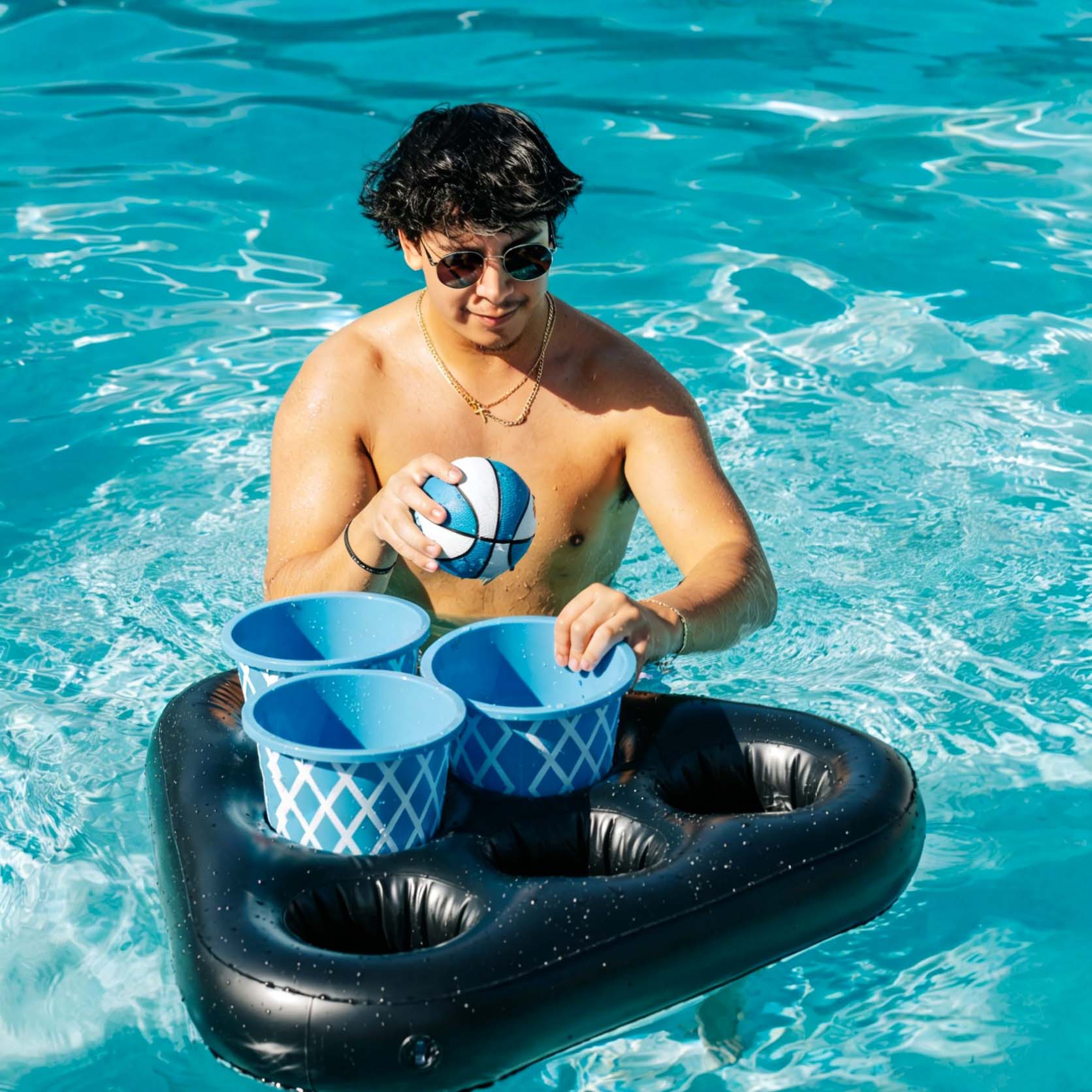 Floating Basketball Party Game | Pool & Beach Water Challenge