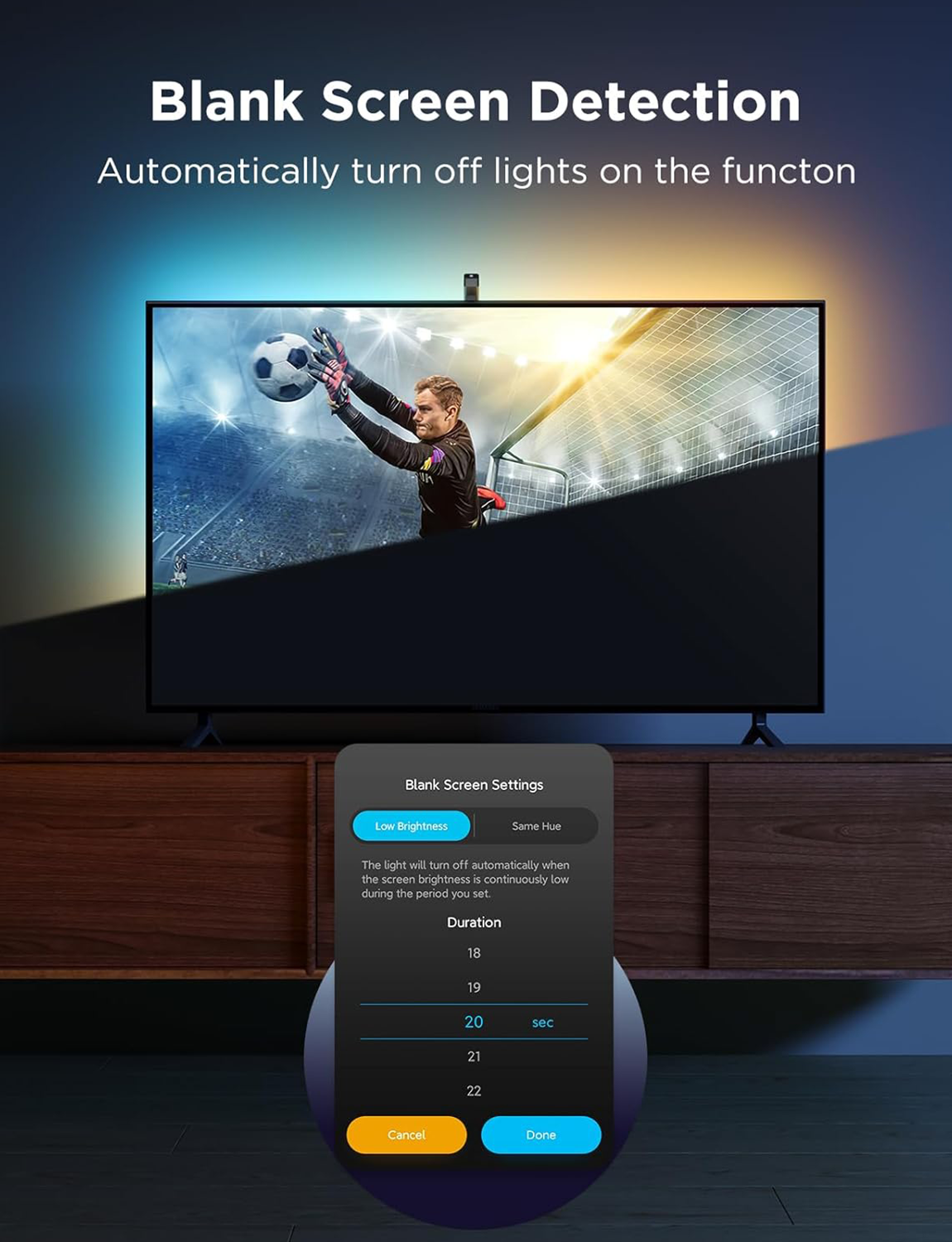 TV Backlight 3 Lite with Fisheye Correction