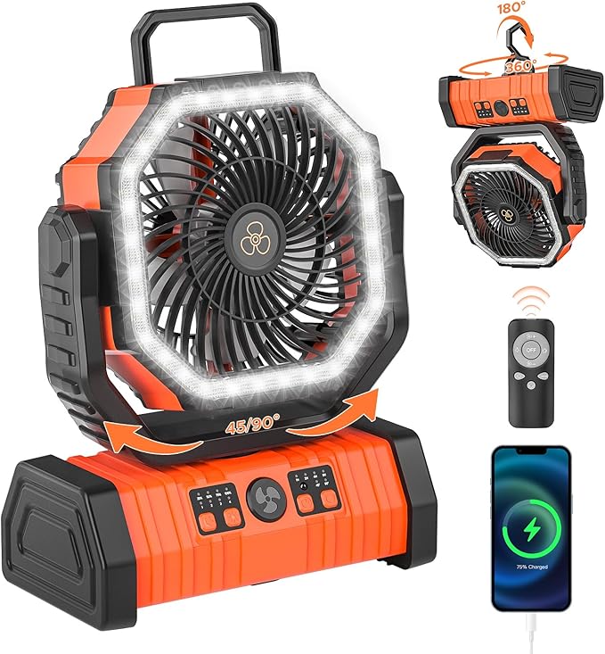 Ultra-Powerful Rechargeable Fan – Stay Cool Anywhere, Anytime
