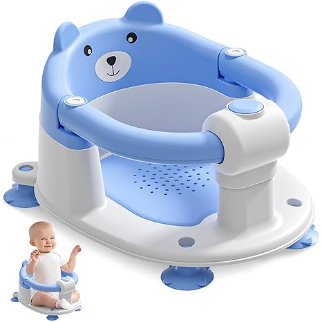 Non-Slip Baby Bath Seat – Easy Sit Support for Safe & Comfortable Bath Time