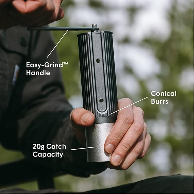 Portable Manual Coffee Grinder with 60 Precision Grind Settings