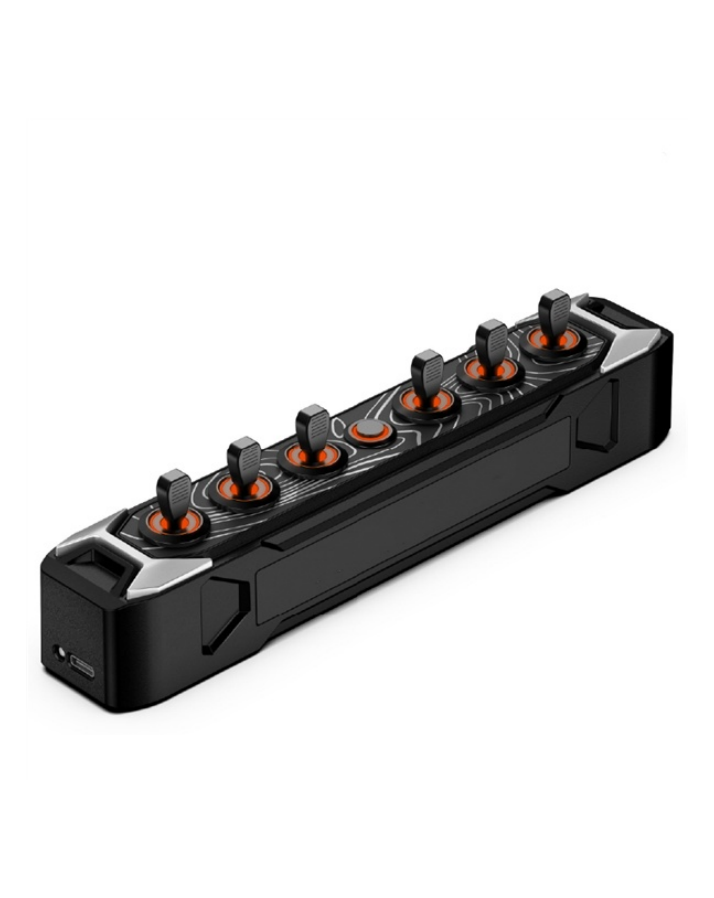 6-Gang Wireless Toggle Switch Panel – Smart Control System for Lights & Accessories